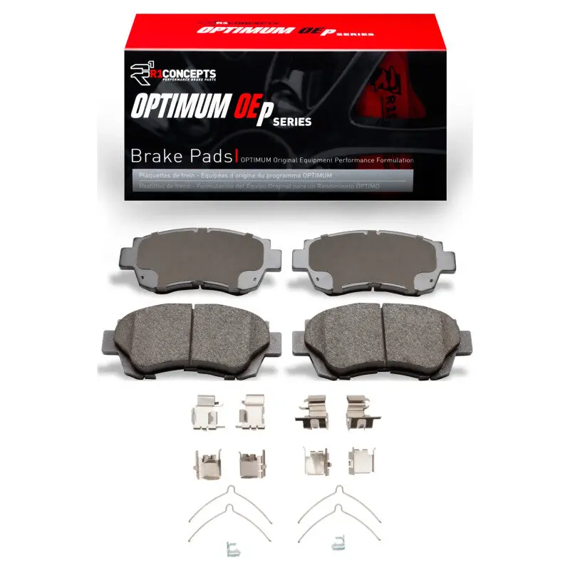 R1 95-03 Toyota Celica Front Optimum Oe Brake Pads & Hardware Kit 1
