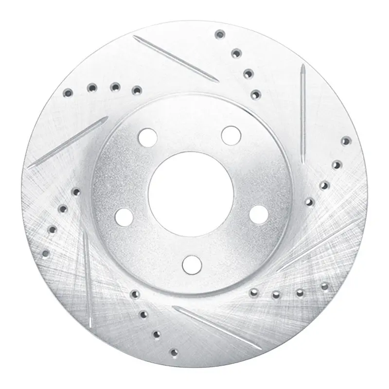 R1 06-11 Chevrolet Hhr Front Right Drilled & Slotted Silver Brake Rotor 1