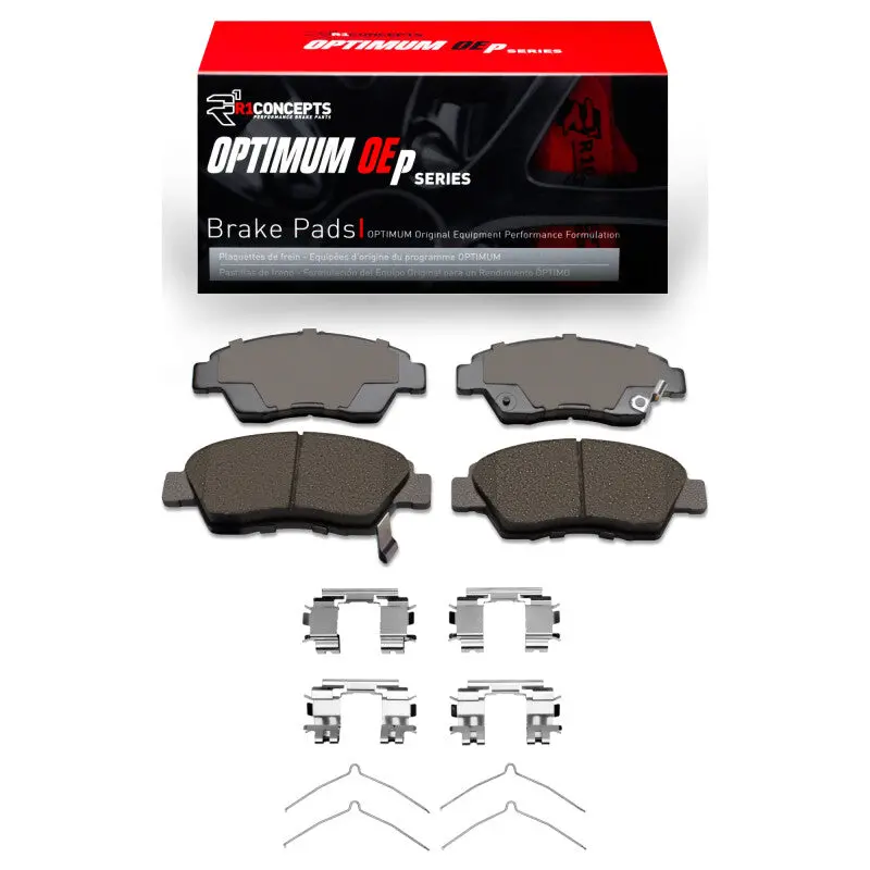 R1 02-11 Acura Rsx Front Optimum Oe Brake Pads & Hardware Kit 1