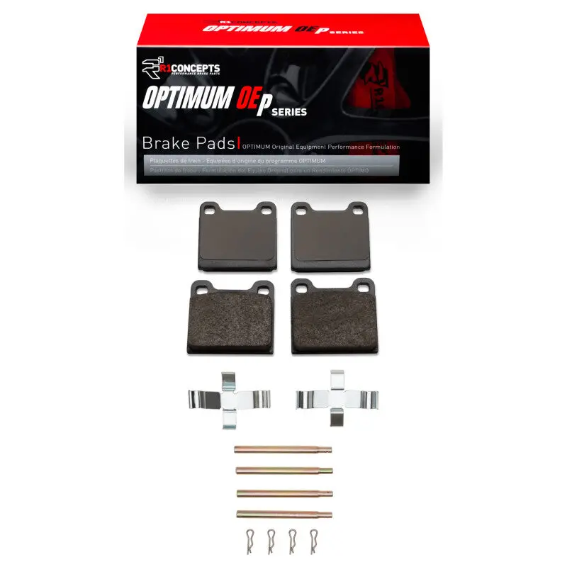 R1 67-91 Mercedes-Benz 230 Rear Optimum Oe Pads & Hardware Kit 1
