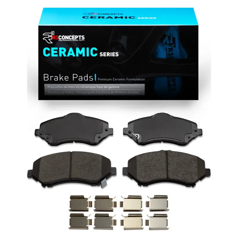 R1 2007-2018 Chrysler Town & Country Front R1 Ceramic Pads & Hardware Kit 1