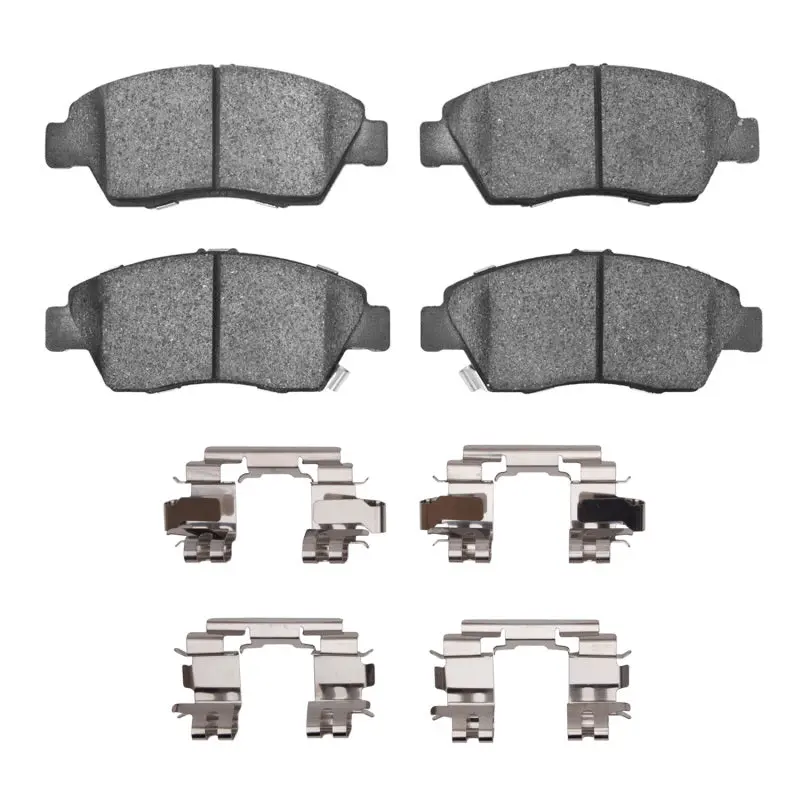 R1 93-97 Honda Civic Del Sol Front Semi Met Pads & Hardware Kit 1