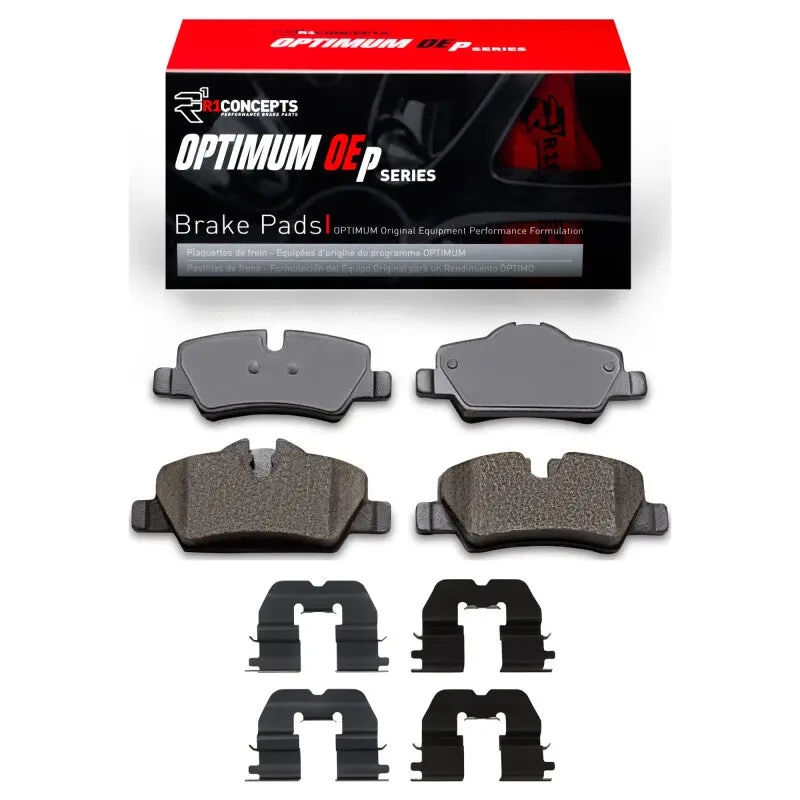 R1 2014-2024 Mini Cooper (Excl Clubman) Rear R1 Optimum Oe Pads & Hardware Kit 1