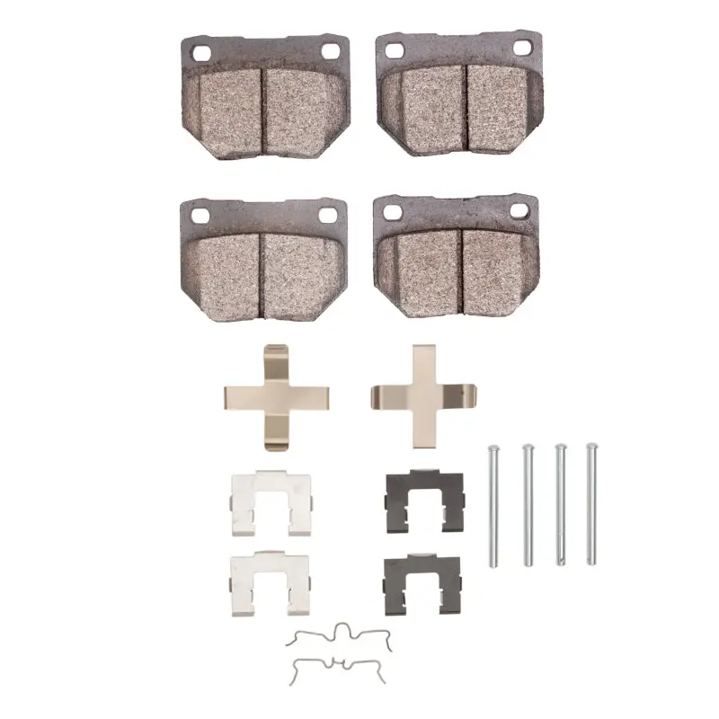 R1 89-96 Nissan 300Zx Turbo Rear Semi Met Pads & Hardware Kit 1