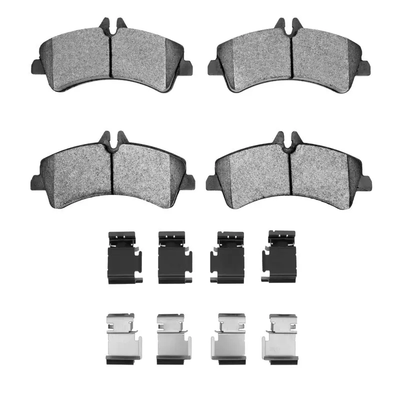 R1 06-18 Dodge Sprinter 3500 Rear Semi Met Pads & Hardware Kit 1