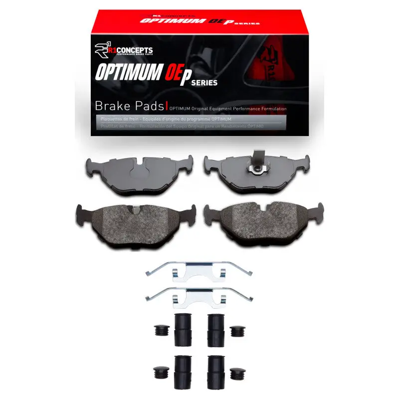 R1 96-03 Bmw 528I Rear Optimum Oe Pads & Hardware Kit 1