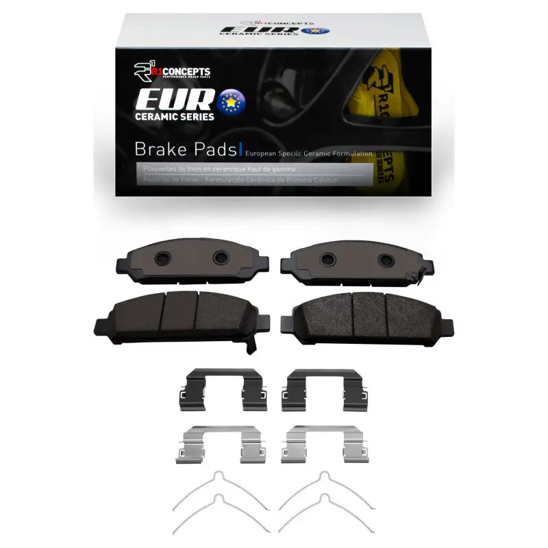R1 09-15 Toyota Venza Front Euro Ceramic Pads & Hardware Kit 1