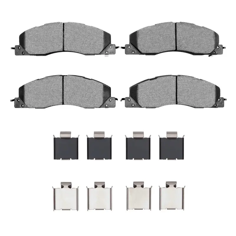 R1 09-18 Dodge Ram 2500 Front Semi Met Pads & Hardware Kit 1