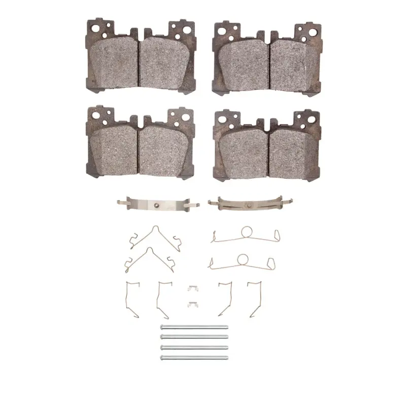 R1 18-24 Lexus Lc500 Rear Semi Met Pads & Hardware Kit 1