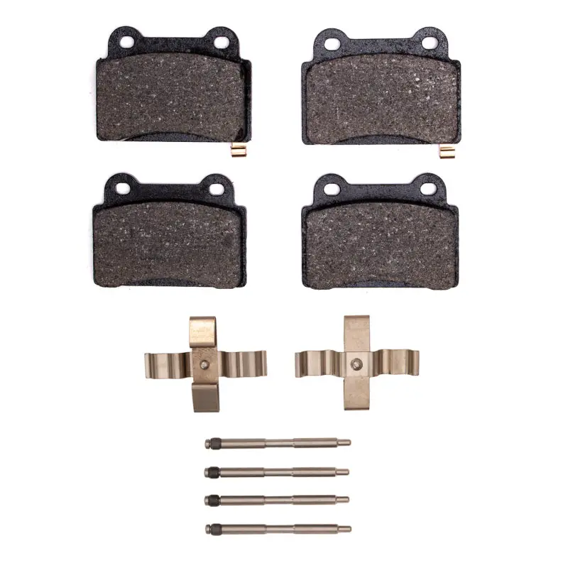 R1 08-15 Mitsubishi Lancer Rear Semi Met Pads & Hardware Kit 1