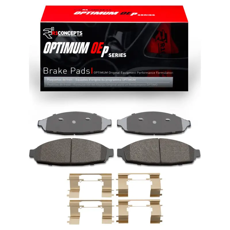 R1 03-11 Ford Crown Victoria Front Optimum Oe Pads & Hardware Kit 1