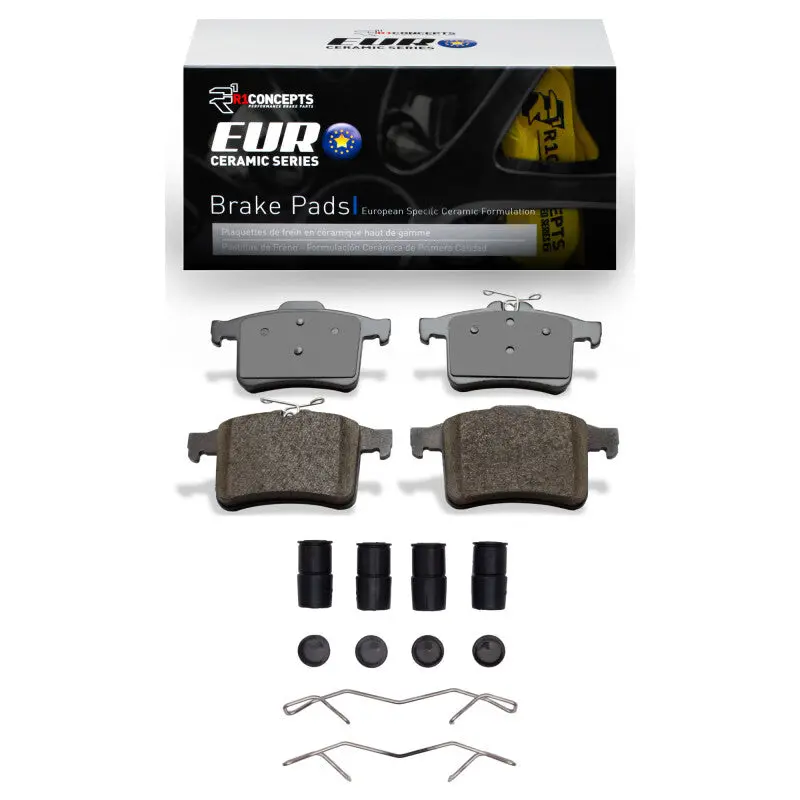 R1 10-15 Jaguar Xfr Rear Euro Ceramic Pads & Hardware Kit 1
