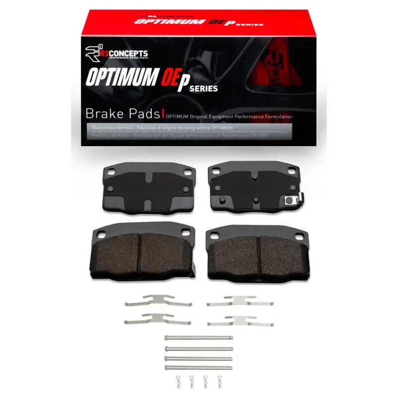R1 88-93 Pontiac Lemans Front Optimum Oe Pads & Hardware Kit 1