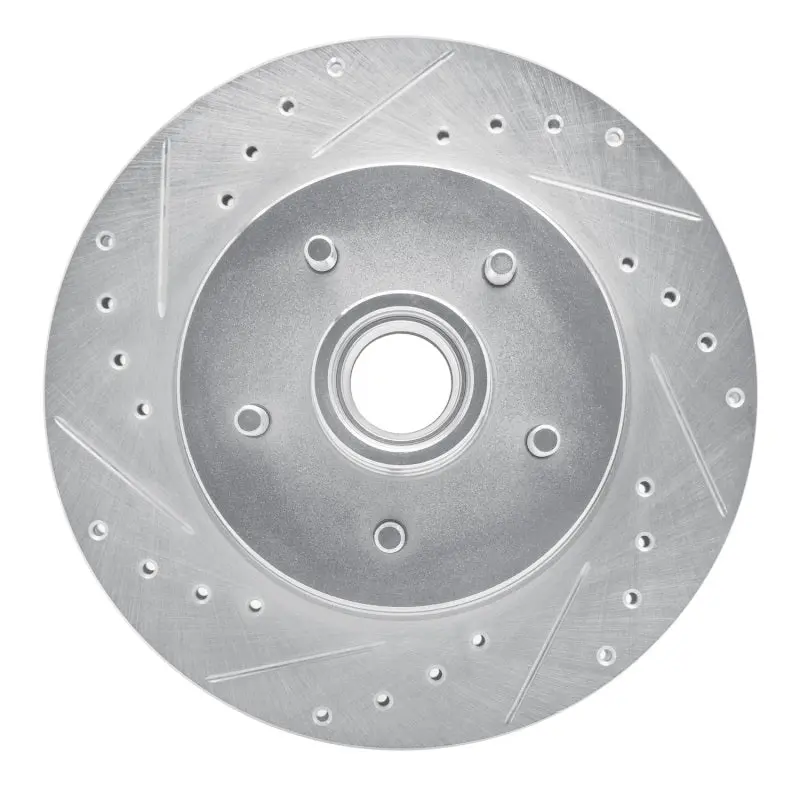 R1 85-92 Chevrolet Camaro Front Left Drilled & Slotted Silver Brake Rotor 1