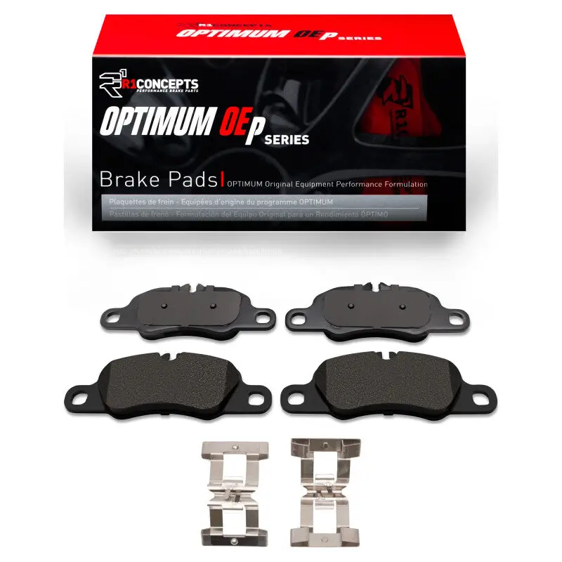 R1 13-23 Porsche 718 Cayman Front Optimum Oe Pads & Hardware Kit 1