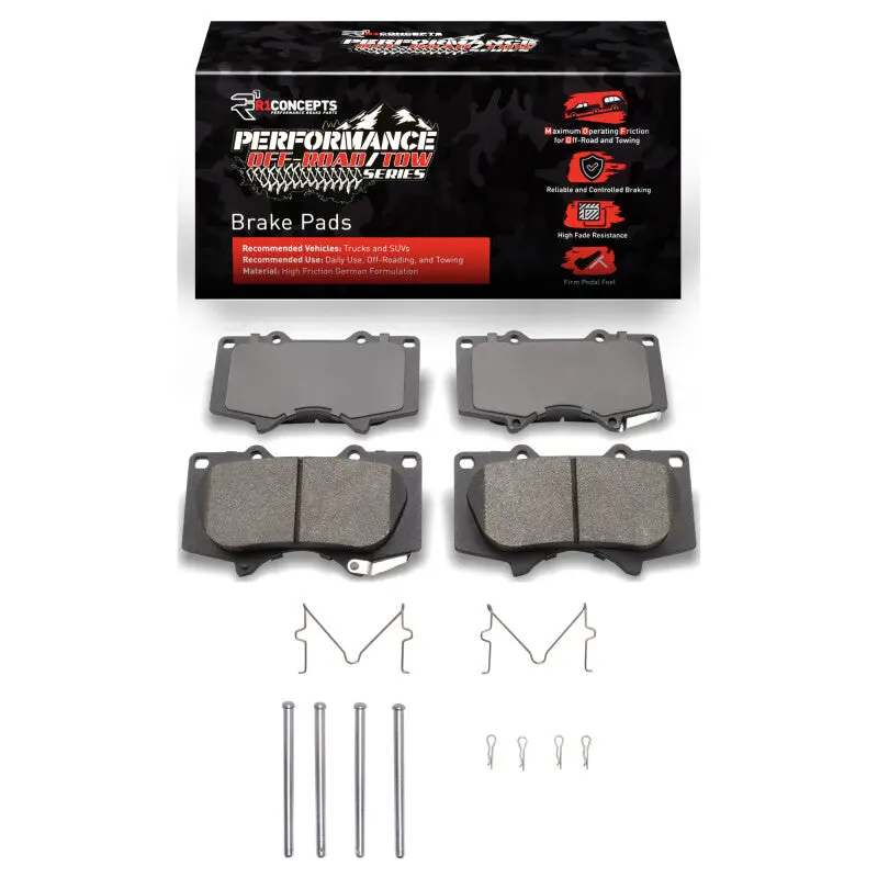 R1 2000-2025 Jac Frison Front Performance Off-Road/Tow Brake Pads & Hardware Kit 1