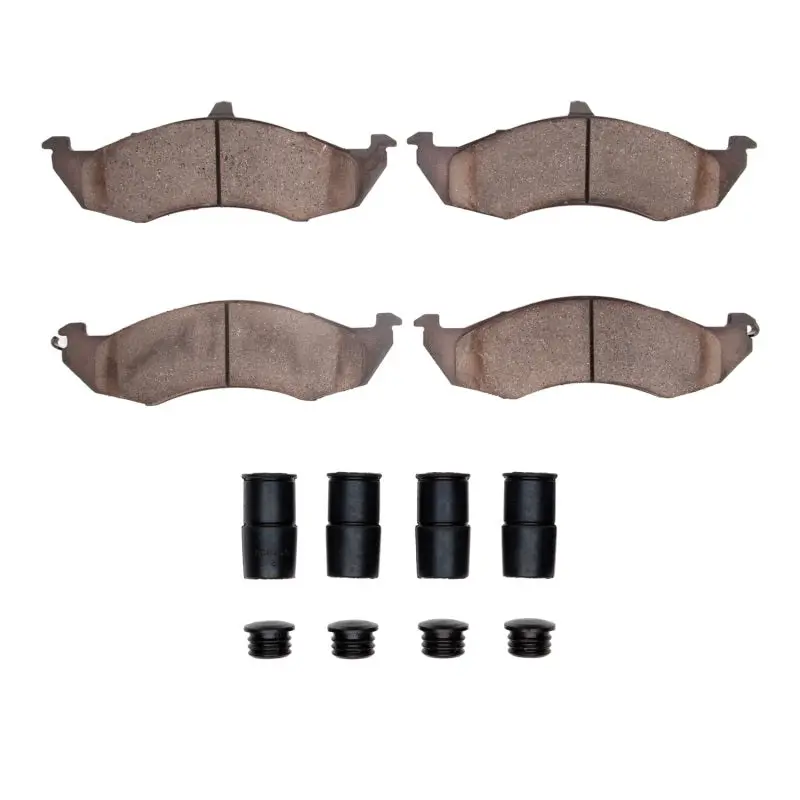 R1 89-92 Ford Thunderbird Front Semi Met Pads & Hardware Kit 1