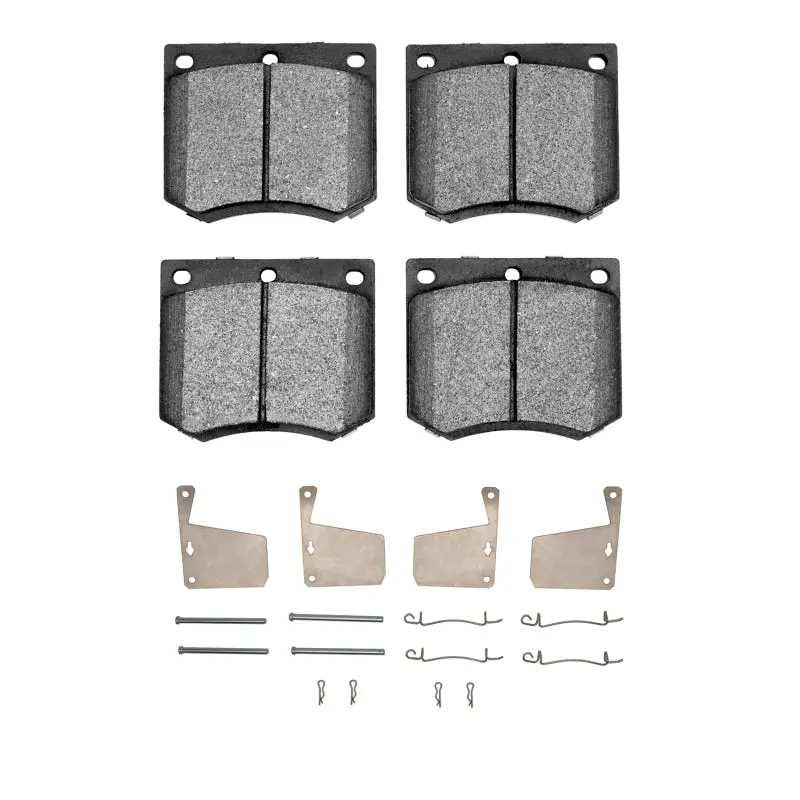 R1 70-77 Mercury Capri Front Semi Met Pads & Hardware Kit 1