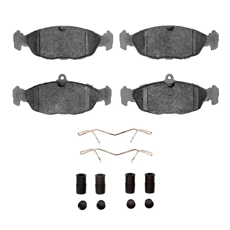 R1 95-99 Chevrolet Tigra (Mexico) Front/Rear Semi Met Pads & Hardware Kit 1