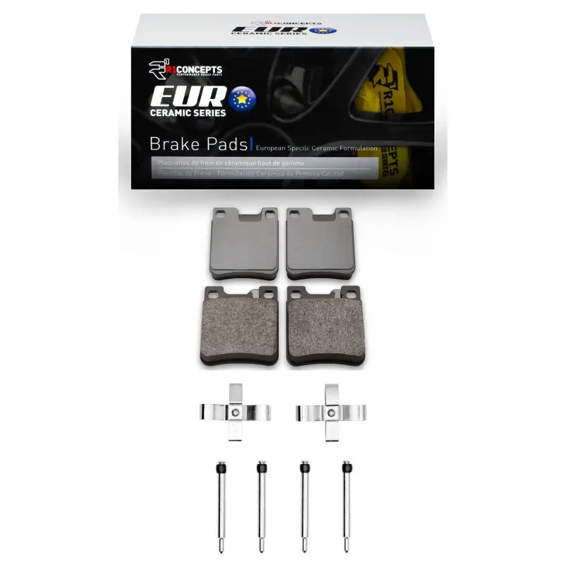 R1 94-00 Mercedes-Benz E300 Rear Euro Ceramic Pads & Hardware Kit 1