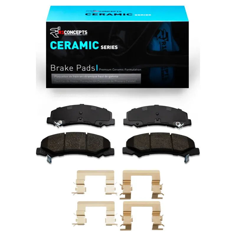 R1 06-16 Buick Lacrosse Front Ceramic Brake Pads & Hardware Kit 1