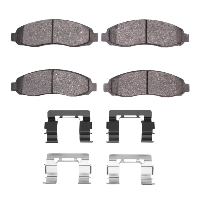 R1 2003-2004 Dodge Dakota 4Wd Front R1 Semi Met Pads & Hardware Kit 1