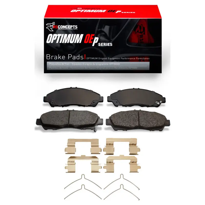 R1 17-20 Buick Enclave Front Optimum Oe Brake Pads & Hardware Kit 1