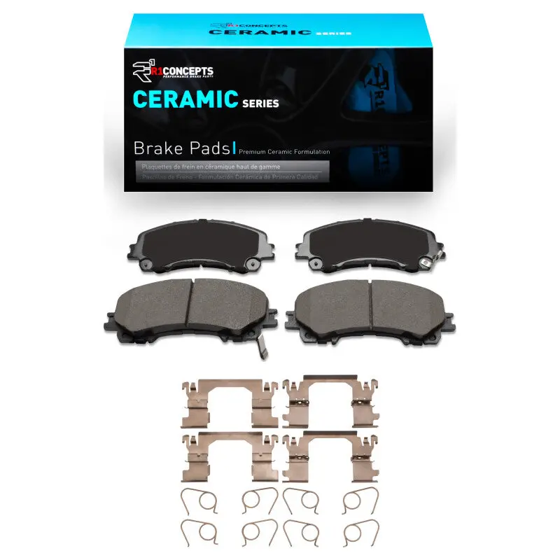 R1 -24 Infiniti Qx50 Front Ceramic Pads & Hardware Kit 1
