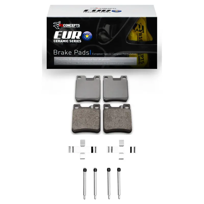 R1 91-03 Mercedes-Benz 300Se Rear Euro Ceramic Pads & Hardware Kit 1