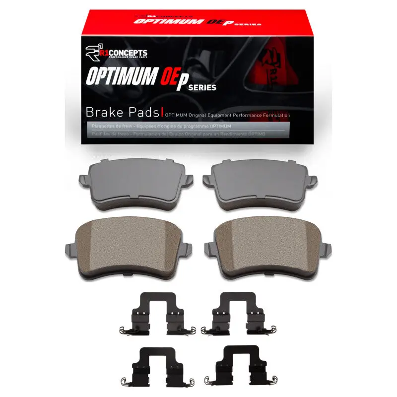 R1 12-17 Audi A4 Quattro Rear Optimum Oe Pads & Hardware Kit 1