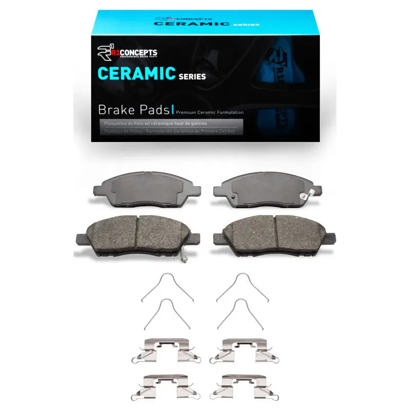 R1 2011-2025 Nissan Versa Front R1 Ceramic Pads & Hardware Kit 1
