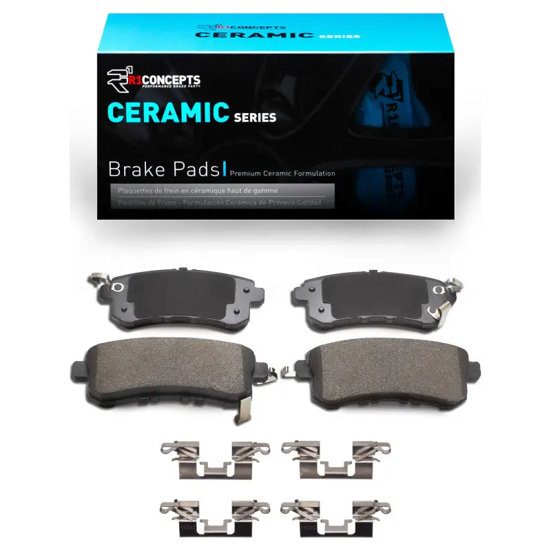 R1 2010-2024 Infiniti Qx80 Rear R1 Ceramic Pads & Hardware Kit 1