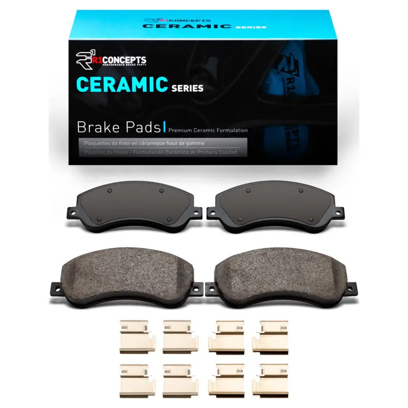 R1 2010-2017 Volkswagen Amarok (Mexico) Front R1 Ceramic Pads & Hardware Kit 1