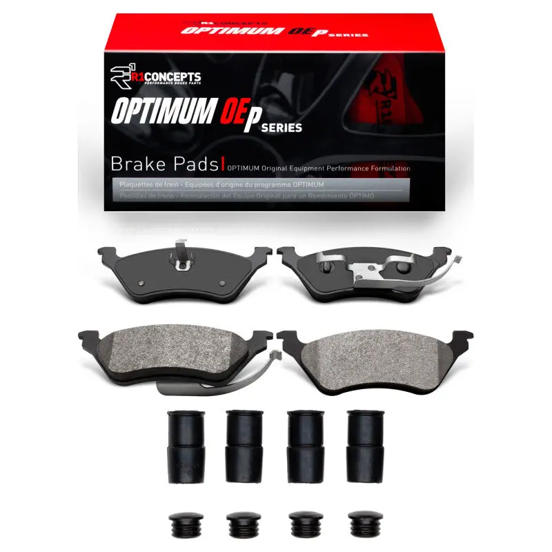 R1 01-07 Chrysler Town & Country Rear Optimum Oe Pads & Hardware Kit 1