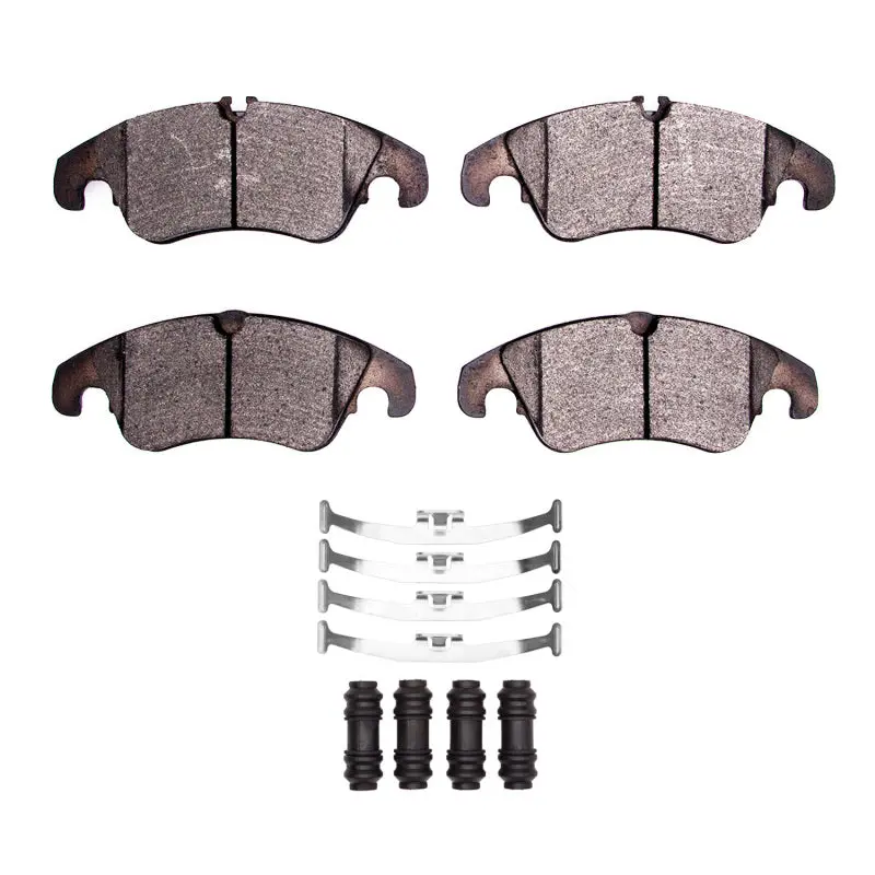 R1 08-17 Audi A5 Front Ceramic Brake Pads & Hardware Kit 1
