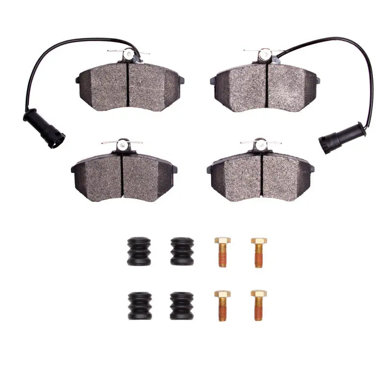 R1 83-91 Audi 5000Cs Turbo Quattro Front Semi Met Pads & Hardware Kit 1