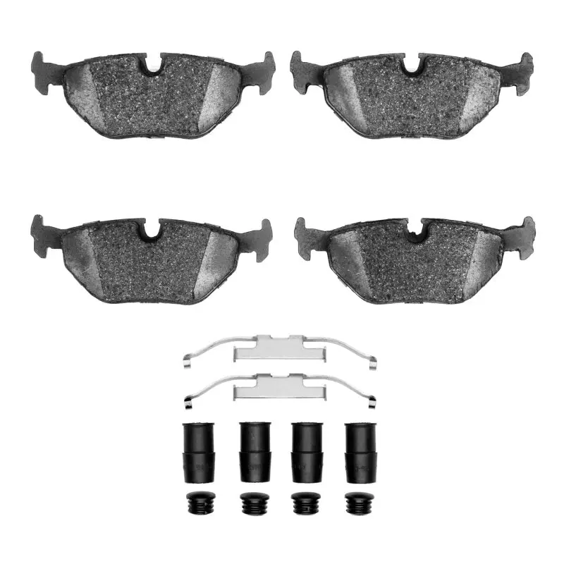 R1 87-02 Bmw 525I (Usa/Canada) Rear Semi Met Pads & Hardware Kit 1