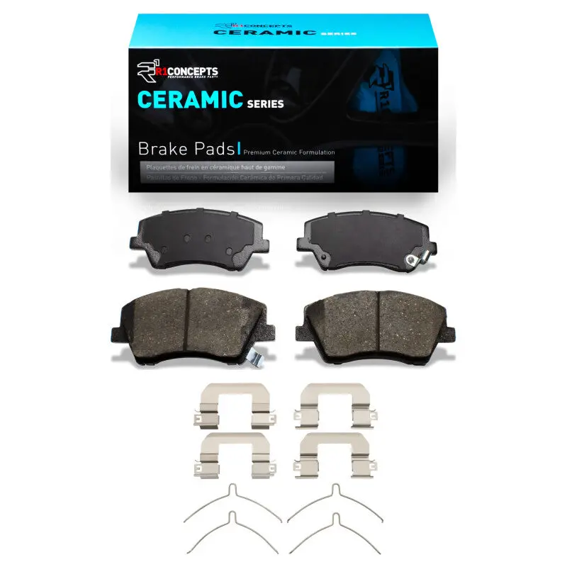 R1 2017-2022 Hyundai Elantra Front R1 Ceramic Pads & Hardware Kit 1
