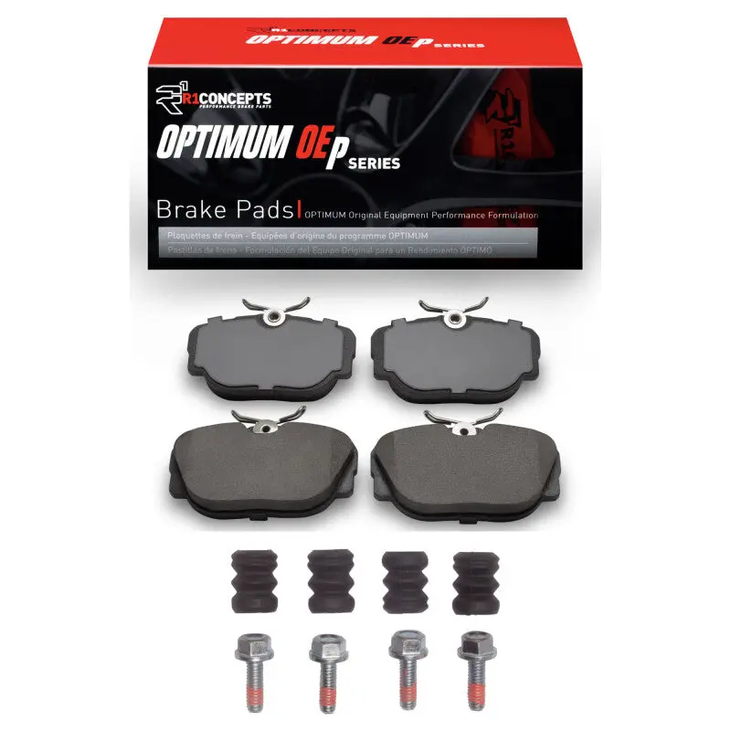 R1 83-91 Bmw 325I (Usa/Canada) Front Optimum Oe Pads & Hardware Kit 1