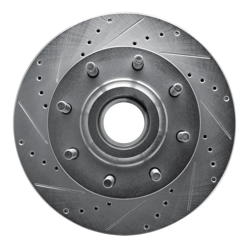 R1 06-12 Ford F-250 2Wd (Super Duty) Front Left Drilled & Slotted Silver Brake Rotor 1