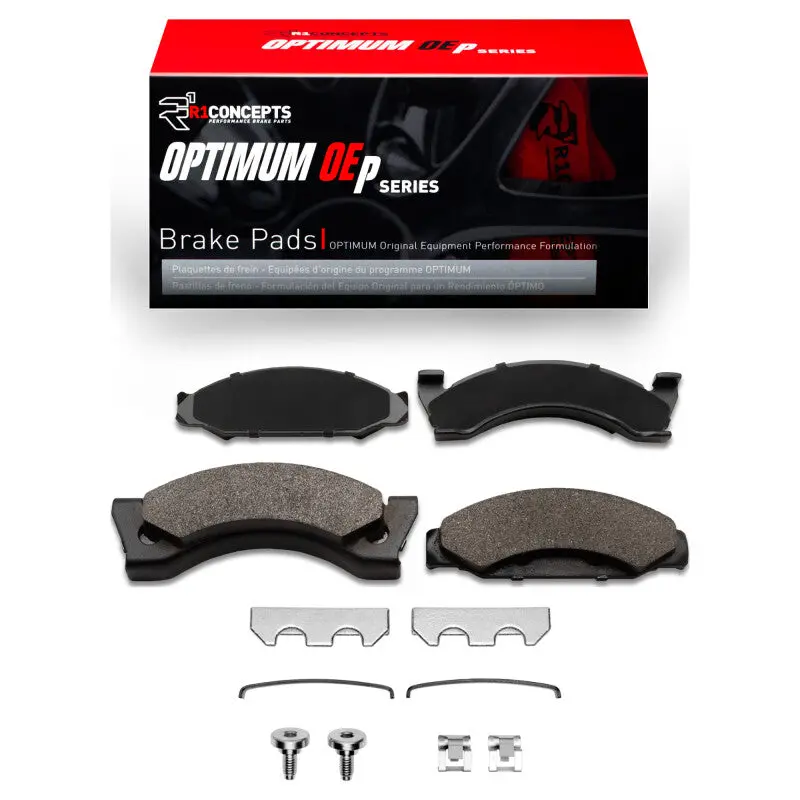 R1 74-81 American Motors Gremlin Front Optimum Oe Pads & Hardware Kit 1