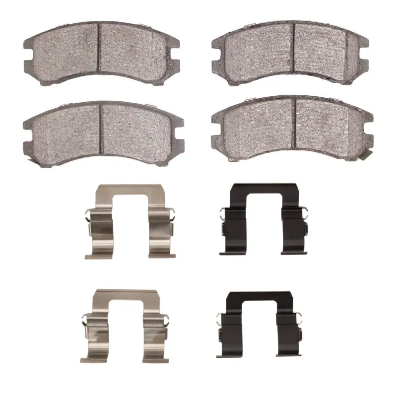 R1 1986-1990 Nissan Sentra Front R1 Semi Met Pads & Hardware Kit 1