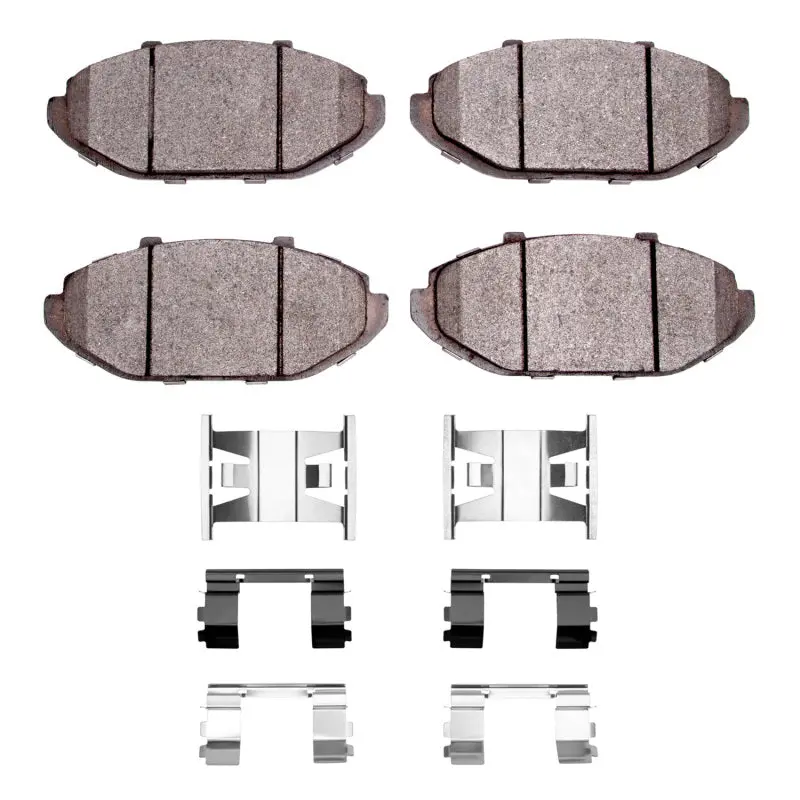 R1 98-02 Ford Crown Victoria Front Semi Met Pads & Hardware Kit 1