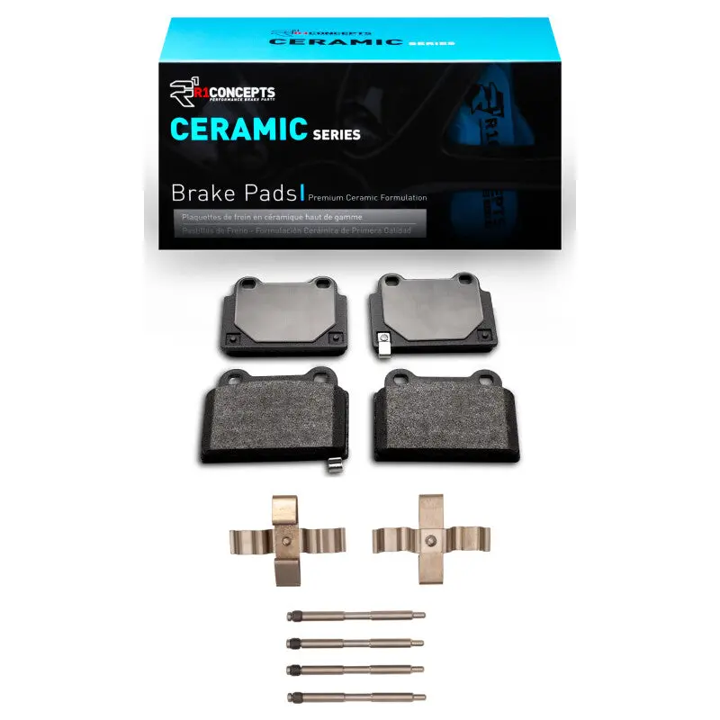 R1 2008-2015 Mitsubishi Lancer Rear R1 Ceramic Pads & Hardware Kit 1