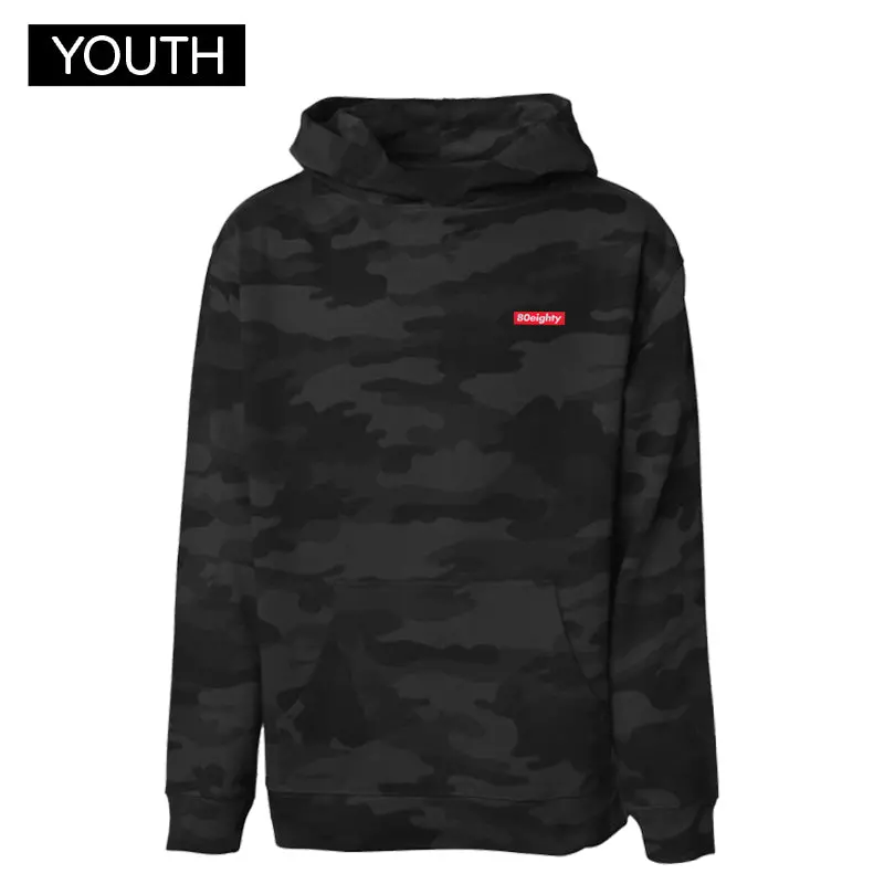 80Eighty® Youth Black Camo Hoodie 1