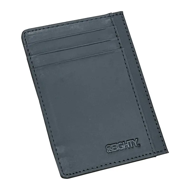 80Eighty® Black Leather Wallet 1