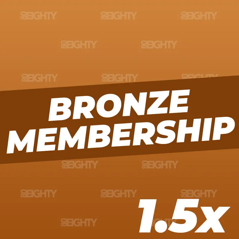 80Eighty® Bronze Membership 1.5X 1