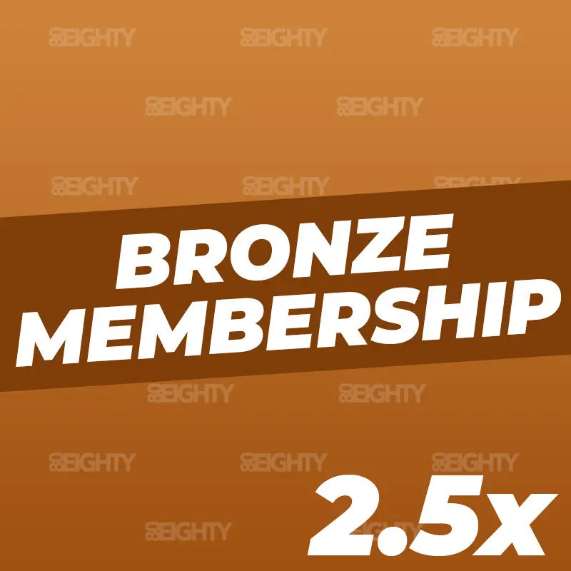 80Eighty® Bronze Membership 2.5X 1