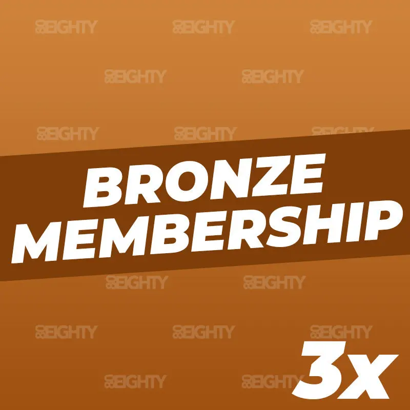 80Eighty® Bronze Membership 3X 1
