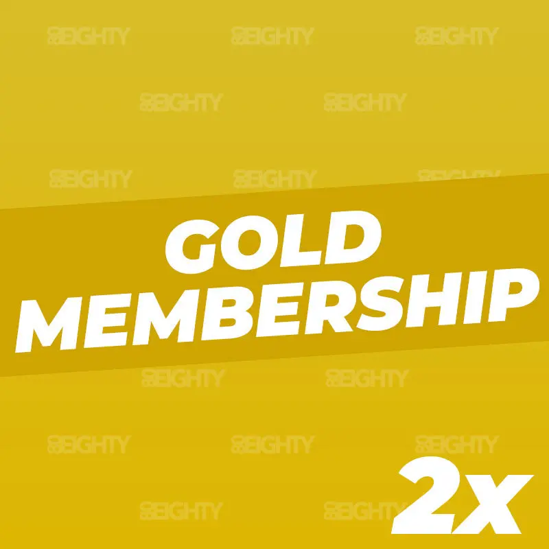 80Eighty® Gold Membership 2X 1